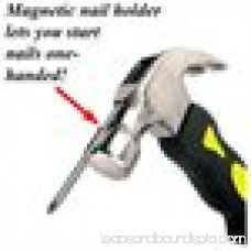 IIT 32380 12 Oz Stubby Hammer - Magnetic Nail Set Lifetime Warra,