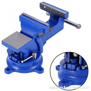 Bench Vise Clamp,4 100mm Mechanic Work Shop Table Top Clamp Press Locking Swivel Base Cast Iron Tool