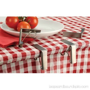 RSVP Endurance Stainless Steel Table Cloth Clip, Set of 4