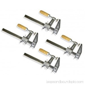 Set of 4 - 18 BAR CLAMPS 2.5 Throat Depth Heavy Duty Handle Woodworking Tools