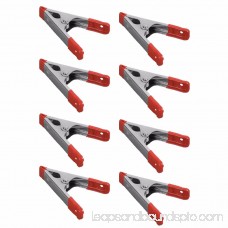 Wideskall® 4 inch Metal Spring Clamps w/ Red Rubber Tips Clips (Pack of 4)