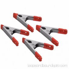Wideskall® 4 inch Metal Spring Clamps w/ Red Rubber Tips Clips (Pack of 8)