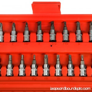 46pcs 1/4-Inch Socket Ratchet Wrench Combo Tools Kit for Auto Repairing