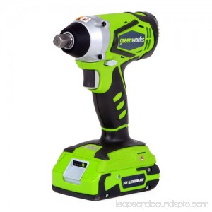Greenworks 24V Cordless Lithium-Ion Impact Wrench 3800302 564030862