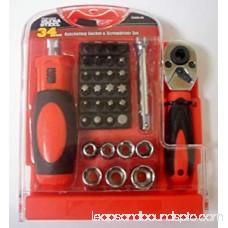 Hyper Tough 34-Piece Ratcheting Socket Set 564337935