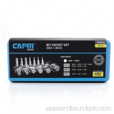 Capri Tools 30003 SAE S2 Hex Wrench Bit Socket Sets, 13-Piece 554788555