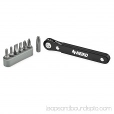 Neiko 03044A 1/4-Inch Close-Quarters Ratcheting Screwdriver & Bit Set 567460390
