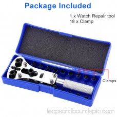 Watch Back Case Opener Wrench Screw Remover Repair Tool Kit Set + Storage Case
