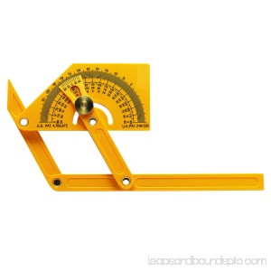 General Tools 29 Plastic Protractor and Angle Finder, Outside, Inside, Sloped Angles, 0° to 180° 552272542