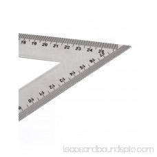 Unique Bargains 200mm Silver Tone Metric Triangle Ruler Measurement Tool