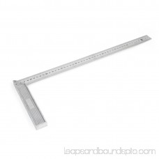 Unique Bargains 50cm Length Stainless Steel L-Square Angle Square Ruler Silver Tone