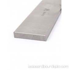 Unique Bargains Woodworking 160mm x 100mm L Shaped Beveled Edge Try Square Ruler Silver Tone