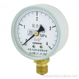 Air Water Blk Hand Accuracy 2.5 Pressure Gauge 4Mpa