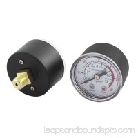 Unique Bargains 0-180psi 0-12 kg/cm2 9.5mm 1/8BSP Thread Dia Dial Air Pressure Gauge 2 Pcs   