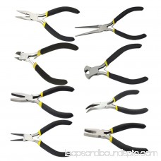 Light Weight Durable Carbon Steel Forging Jewellery Making Beading Mini Pliers Tools Kit Set Round Flat Long Nose