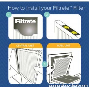 Filtrete Allergen Defense Micro Particle Reduction HVAC Furnace Air Filter, 800 MPR, 24 x 24 x 1 inch, Pack of 2 Filters 552153045