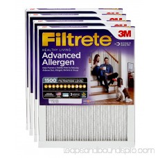 Filtrete Healthy Living Advanced Allergen Reduction HVAC Furnace Air Filter, 1500 MPR, 20 x 24 x 1, Pack of 4 Filters 563149271
