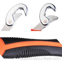 2Pcs Multi-function Universal Quick Grip Adjustable Wrench 8-32mm Spanner Tool Set   