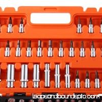 53pcs Automobile Motorcycle Repair Tool Case Precision Ratchet Wrench Sleeve Universal Joint Hardware Kit   