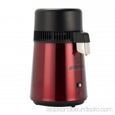 Water Distiller Purifier Stainless Steel Internal 4L Filter Effective (Red)