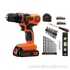 BLACK+DECKER 20-Volt MAX Lithium Ion Cordless Drill with 44-Piece Project Kit 564314824