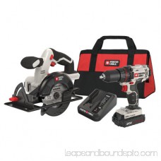 Porter-Cable PCCK612L2 20V MAX Cordless Lithium-Ion 1/2 in. Drill & 5-1/2 in. Circular Saw Combo Kit