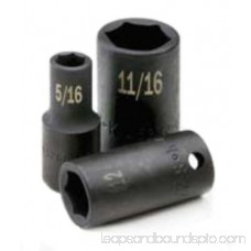 Sk Professional Tools 3/8 Drive, 1-43/64, 16mm,Impact Socket, Steel, 8986