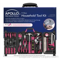 Apollo Tools 71-Piece Household Tool Kit, Pink   553672285