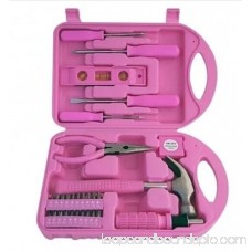 Pink Ladies Women Females 30-Piece Girls Tool Set Box with Premium Carrying Case - Never Lose your Tools Again!