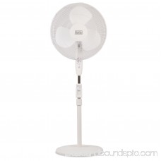 BLACK+DECKER 16 in. Stand Fan with Remote Control, White 569961141