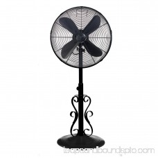 DecoBREEZE Adjustable Height Oscillating Outdoor Pedestal Fan, 18-Inch, Kailua 566232837