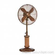 DecoBREEZE Adjustable Height Oscillating Outdoor Pedestal Fan, 18-Inch, Providence 566235224