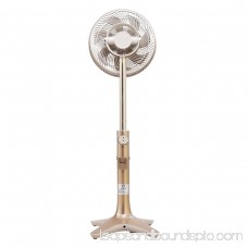 Fantask 10'' Pedestal Fan 7 Blades 24-Speed 3 Mode Height Adjustable Remote Control Gold