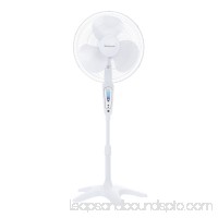 Honeywell Quietset 16 Whole Room Stand 5-Speed Fan, Model #HS-1665, White with Remote 1150720