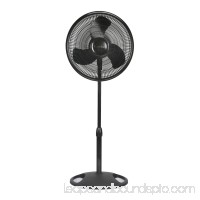 Lasko 16" Oscillating Pedestal Stand 3-Speed Fan, Model #S16500, Black   552843643