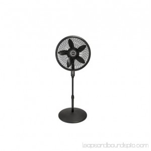 Lasko 18 4-Speed Pedestal Fan with Remote Control - Black