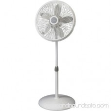 Lasko 1820 18 Pedestal Fan Cooling, White 1820