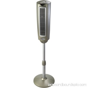 Lasko 52 Space-Saving Oscillating Pedestal Tower Fan with Remote Control 551512045