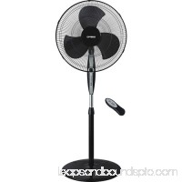 Optimus 18" Black Oscillating Stand Fan with Remote Control   552451327