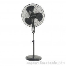 Optimus 18 Oscillating Stand 3-Speed Fan, Model #F-1872BK, Black with Remote 552903412