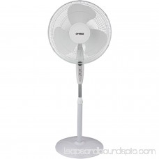 Optimus F-1672WH 16 Oscillating Stand Fan with Remote (White) 552451309