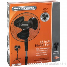 Proctor Silex 16 Stand 3-Speed Fan, Model #P01SF012, Black 554855777
