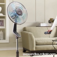 Rowenta 16 Turbo Silence Stand 4-Speed Fan, Model #VU5551, Gray with Remote 563054499