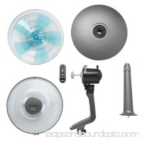 Rowenta 16 Turbo Silence Stand 4-Speed Fan, Model #VU5551, Gray with Remote 563054499