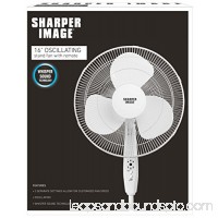 Sharper Image 16” ETL Certified Oscillating Stand Fan with Remote Control
