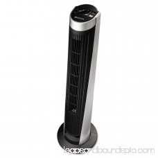 Bionaire Remote Control Tower Fan, Five Speeds, Black/Silver 551903753