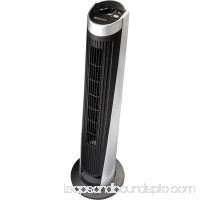 Bionaire Remote Control Tower Fan, Five Speeds, Black/Silver   551903753