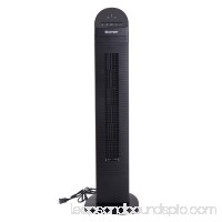 GHP 35 Black LED Display 3-Speed Setting Oscilating Tower Fan with Remote Control