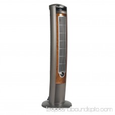 Lasko 42 Wind Curve 3-speed Tower Fan with Fresh Air Ionizer, Model #2554, Gray with Remote 001171757