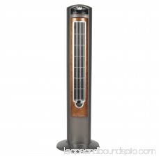 Lasko 42 Wind Curve 3-speed Tower Fan with Fresh Air Ionizer, Model #2554, Gray with Remote 001171757